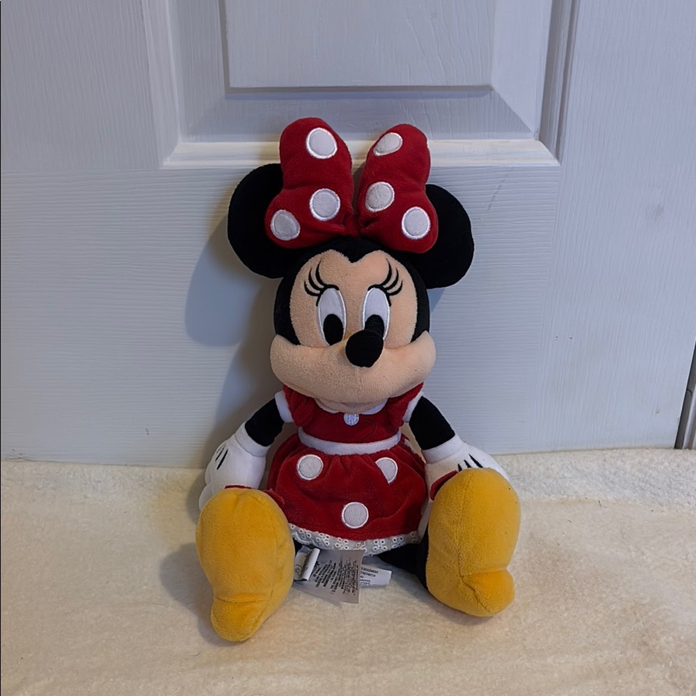 Disney Minnie Mouse Plush with Red Dress